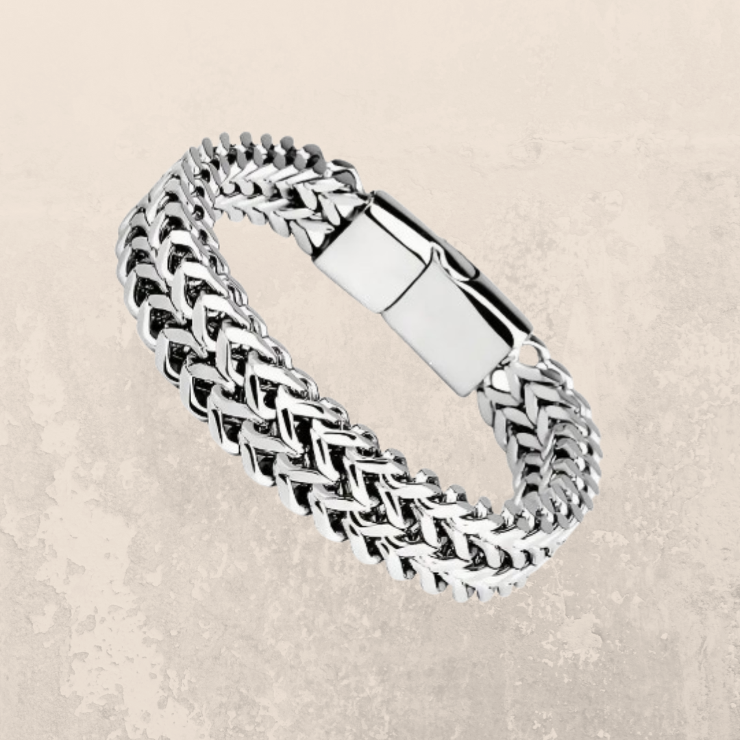 PULSEIRA TRANÇADA AÇO/FECHO IMÃ