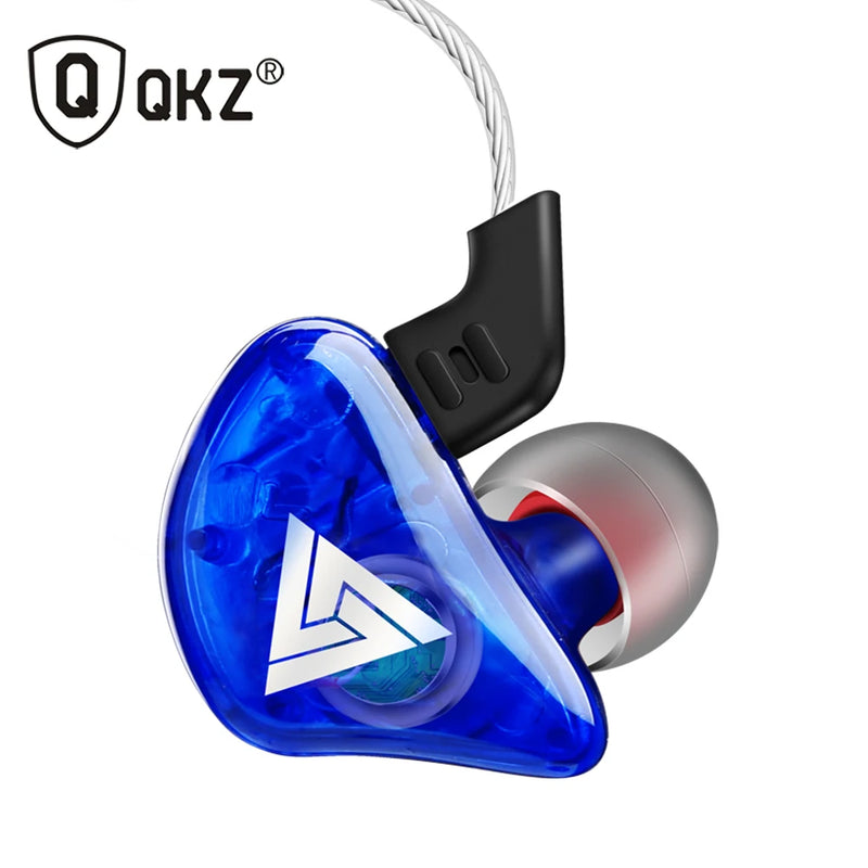 Qkz ck5 fone de ouvido com fio esporte fones de ouvido estéreo monitor música telefone correndo dj baixo alta fidelidade com microfone